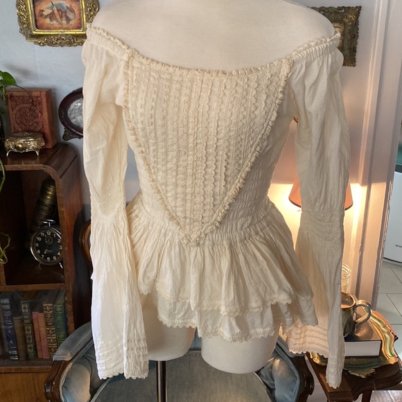 Timjan Design pirate/prairiecore linen top. Size S/XS - Picture 10 of 10